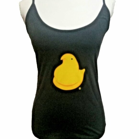 Other - Peeps Girl's Large Cami Tank Top Camisole Cute Summer Shirt Black Adjustable